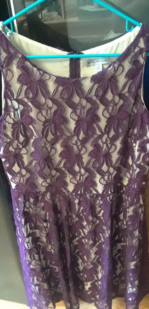 Purple lace dress
